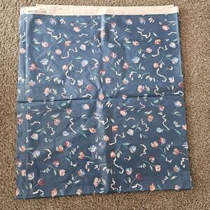 5 Yards Vintage Stanley King Studio Polished Blue Fabric